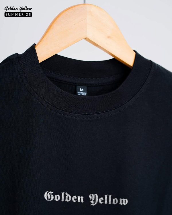 IMG_7847 Solid Black Oversize T-shirt