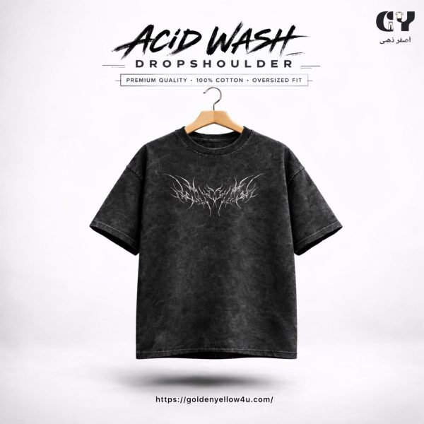 Vertebrae Acid Wash Oversize T-shirt