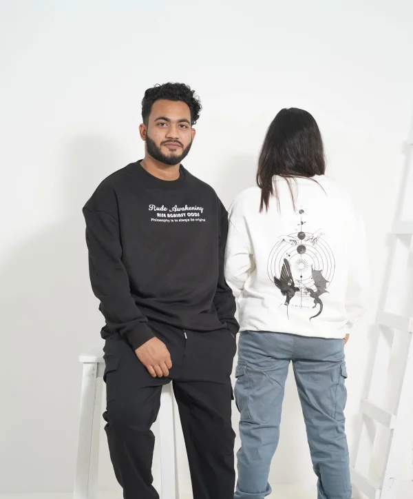 Lunar Serpent White Sweatshirt