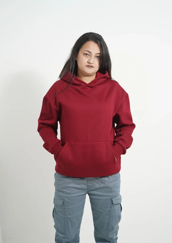 Solid Maroon Hoodie Solid Maroon Hoodie
