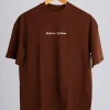 Golden Yellow 04 (1) Solid Amber Oversize T-shirt