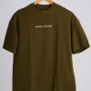 Golden Yellow 05 Solid Olive Oversize T-shirt