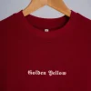 Golden Yellow 08 Solid Maroon Oversize T-shirt