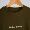 Golden Yellow 10 Solid Olive Oversize T-shirt