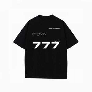 777 oversize black t-shirt