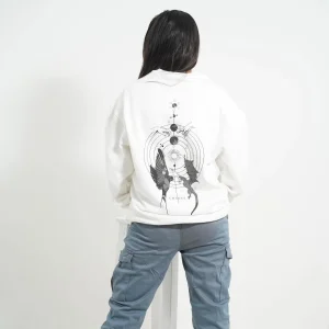Lunar Serpent White Sweatshirt