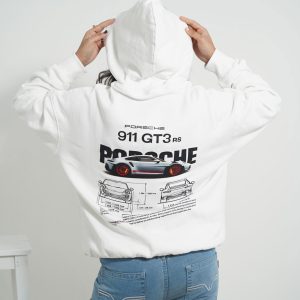 911 GT3 RS White Hoodie