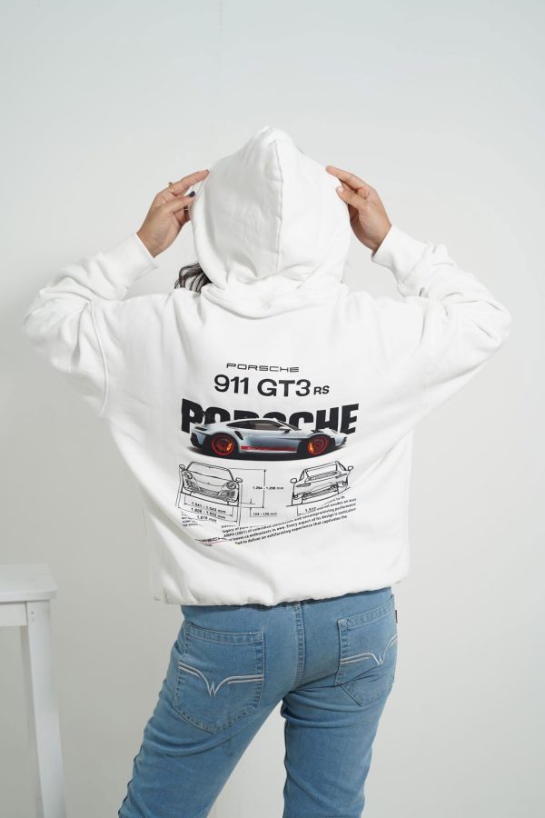 911 GT3 RS White Hoodie