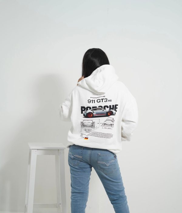 911 GT3 RS White Hoodie