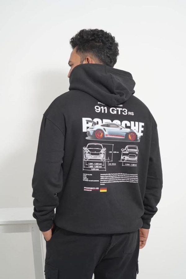 911 GT3 RS Black Hoodie
