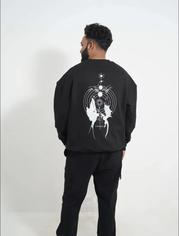 Lunar Serpent Black Sweatshirt