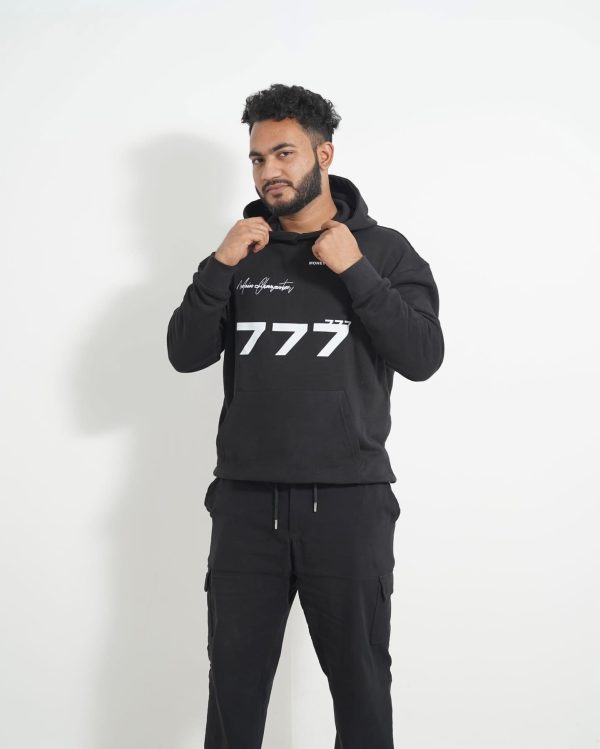 IMG_8306 777 Black Printed Hoodie