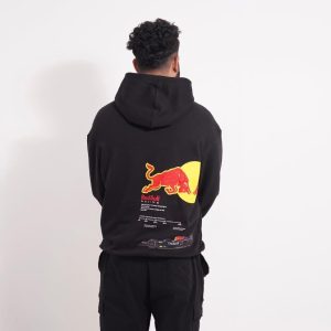 Redbull Black Printed Hoodie