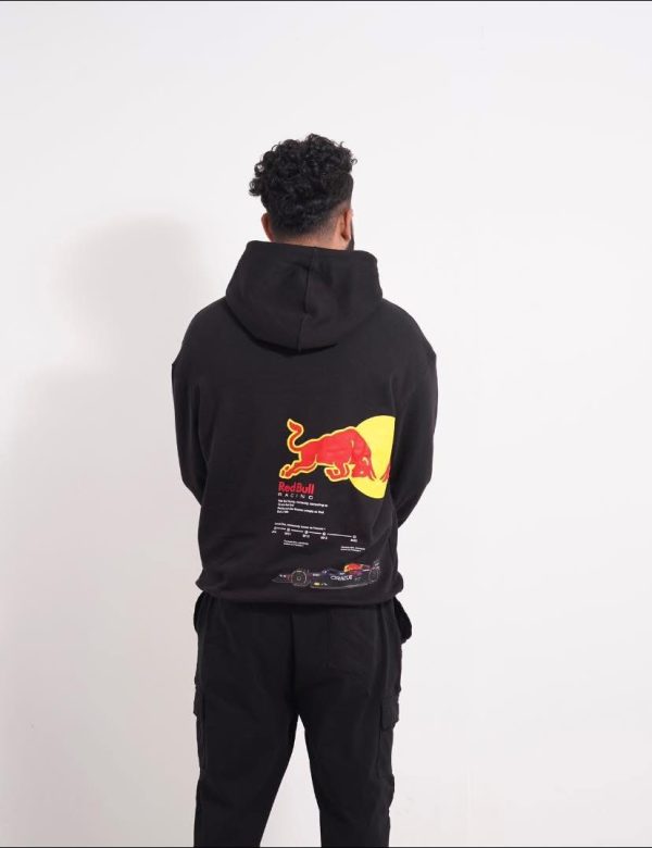 Redbull Black Printed Hoodie