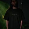 Men's/Unisex Oversized Black Graphic Tee