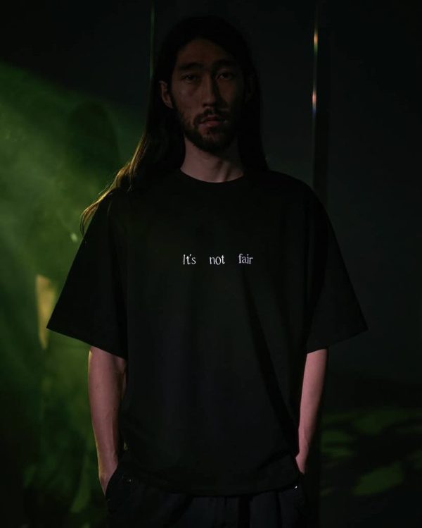 Men's/Unisex Oversized Black Graphic Tee