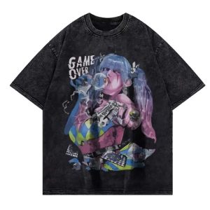 Harlequin Acid Wash Oversize T-shirt