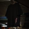 Igris Oversized Black Graphic Tee