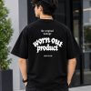 Worn-Out Product Graphic black Oversized t- shirt