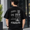 777 oversize black t-shirt