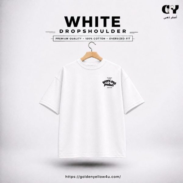 WhatsApp Image 2026-09-22 at 4.35.25 PM (2) Worn-Out Product Graphic white Oversized t- shirt