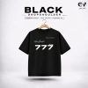 777 oversize black t-shirt