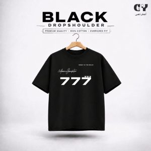 777 oversize black t-shirt