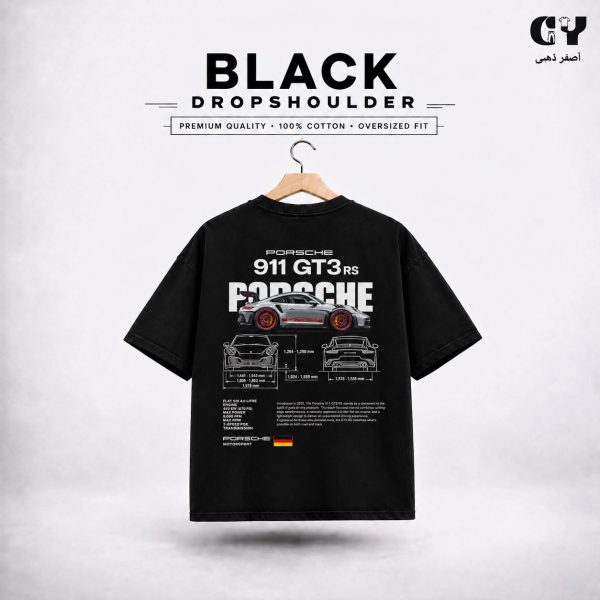 WhatsApp Image 2026-09-22 at 4.35.27 PM (2) Porsche 911 Oversized Drop-Shoulder T-Shirt