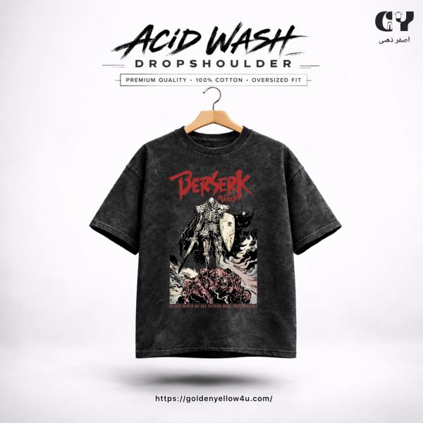 Berserk Acid Wash Oversize T-shirt