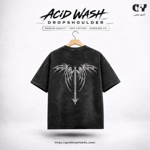 Vertebrae Acid Wash Oversize T-shirt