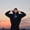 HEAT WRAP Black Hoodie