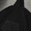 Acid Wash  Black Hoodie