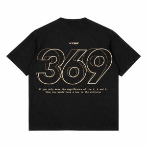 369 oversized Black drop sholder t- shirt