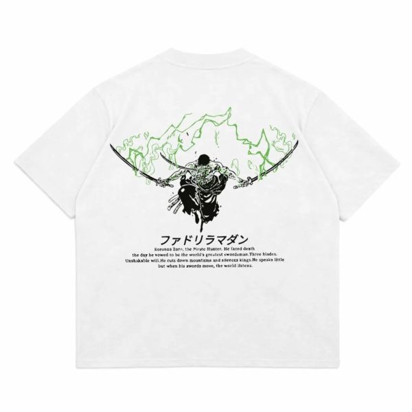 IMG_2790 ZORO WHITE PREMIUM OVERSIZED TSHIRT