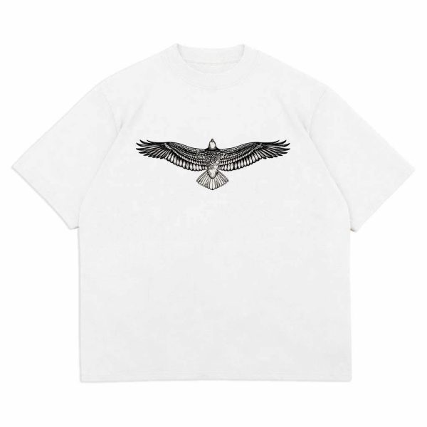 Hawkline oversize White t-shirt