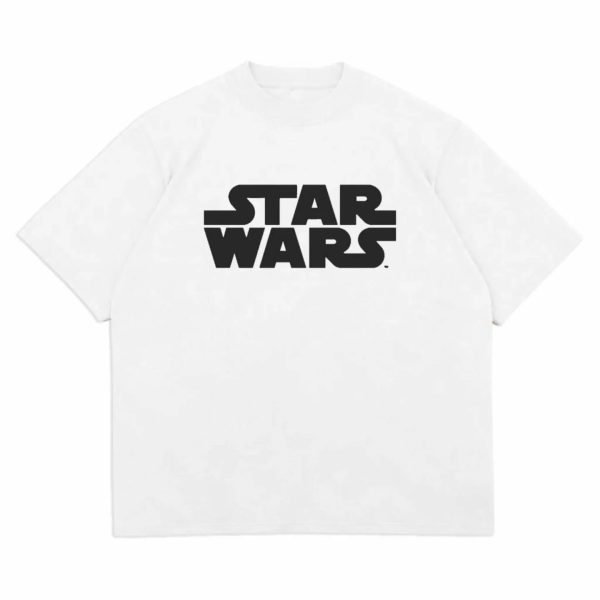 IMG_2849 STAR WARS oversize White drop sholder t- shirt