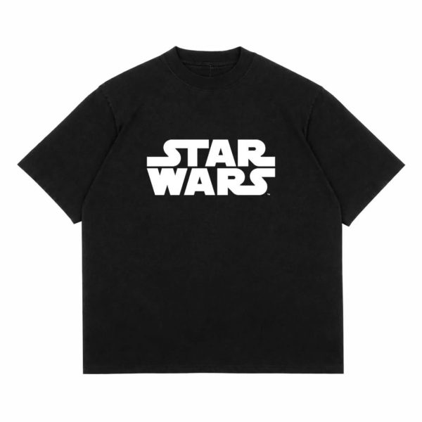 STAR WARS oversized black drop sholder t- shirt