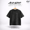 photo-output Solid Acid Wash Oversize T-shirt