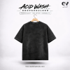 photo-output Solid Acid Wash Oversize T-shirt