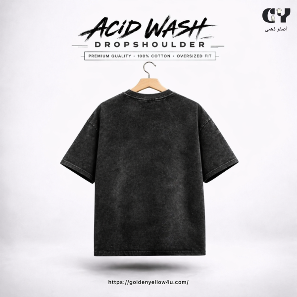 photo-output Solid Acid Wash Oversize T-shirt