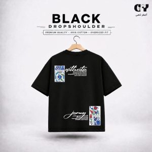 IMG_5880 Midnight Mosaic Drop Shoulder T-Shirt