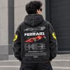 Scuderia Ferrari Vintage Acid Wash Hoodie