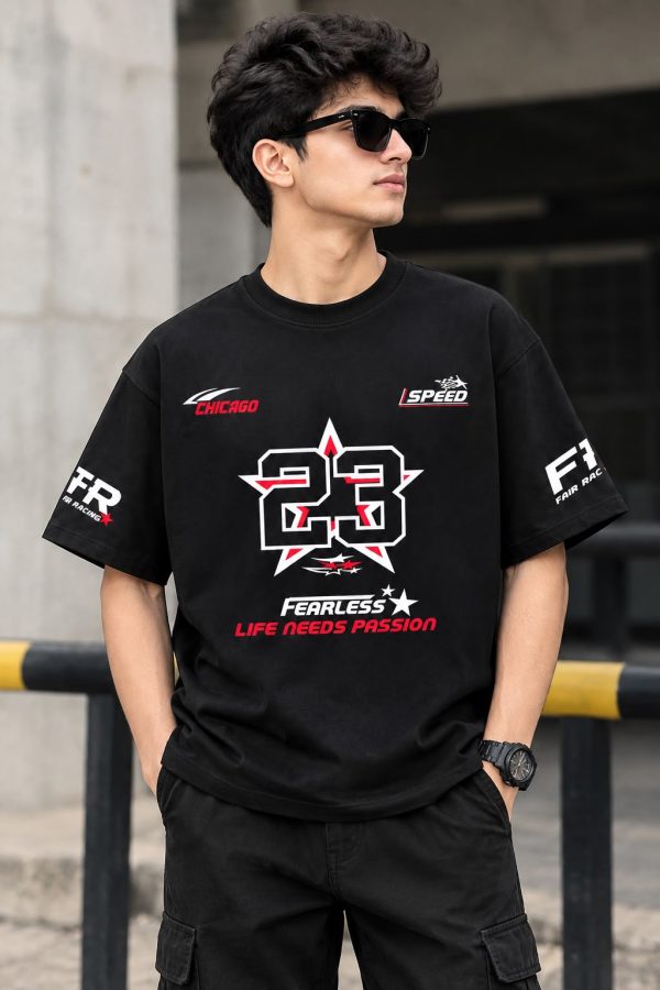 Chicago 23 Fearless Streetwear Oversized Tee