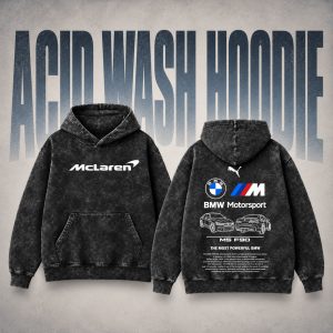 MIDNIGHT MOTORSPORT BMW OVERSIZED ACID WASH HOODIE