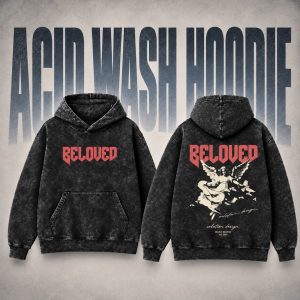 Beloved Acid Wash Oversize Hoodie